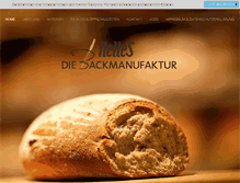 Tablet Screenshot of die-backmanufaktur.de
